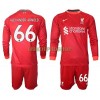 Original Trikotsatz Liverpool Alexander-Arnold 66 Heimtrikot 2021-22 Langarm Für Kinder